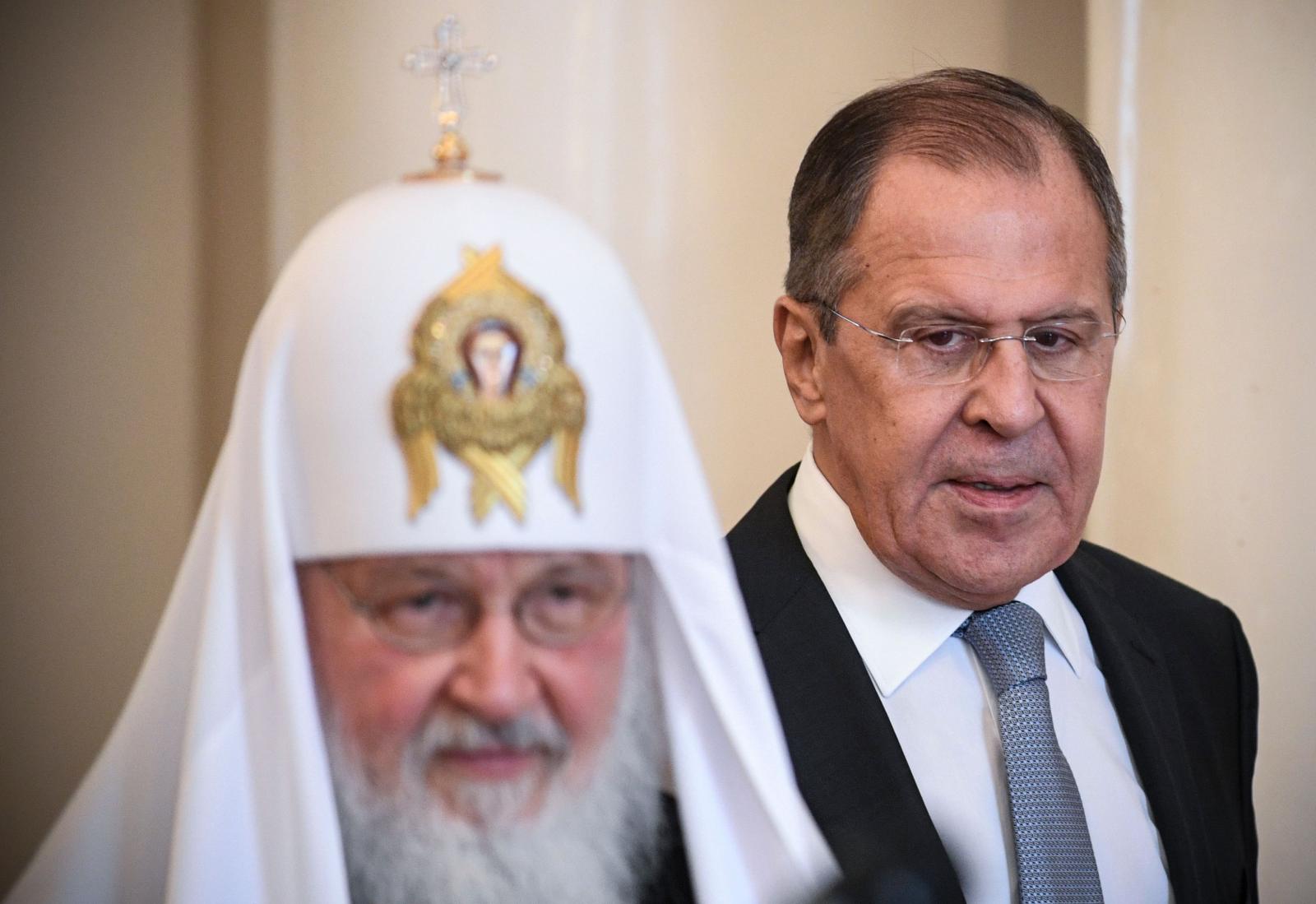 Патріарх Кирило та глава російського МЗС Сергій Лавров