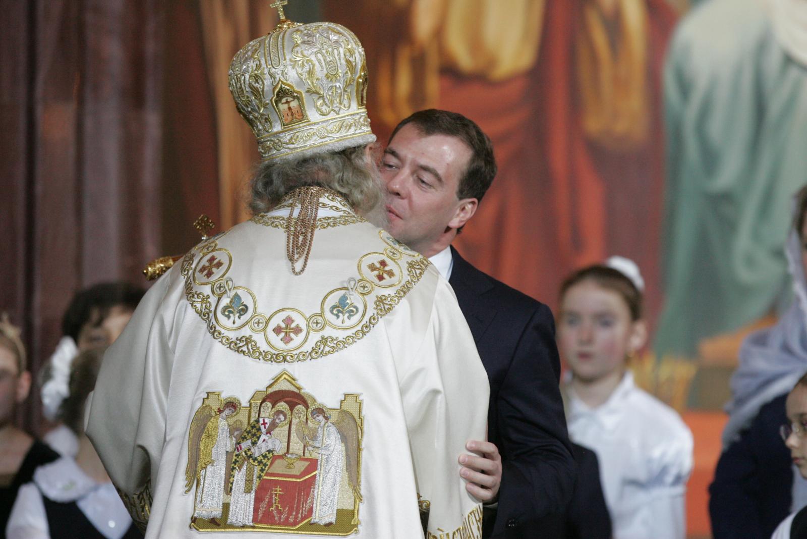 Патріарх Кирило та Дмитро Медведєв